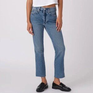 AMO Denim Loverboy High Waist Straight Leg Jeans in Loved Wash Size 24